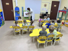 Одень ёжика.